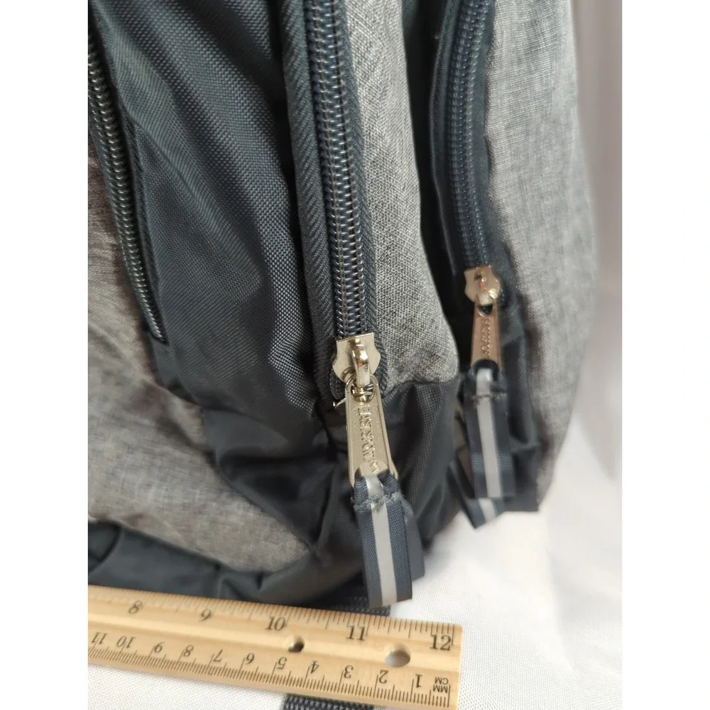 Eastsport Expandable Backpack Unisex Gray And Black